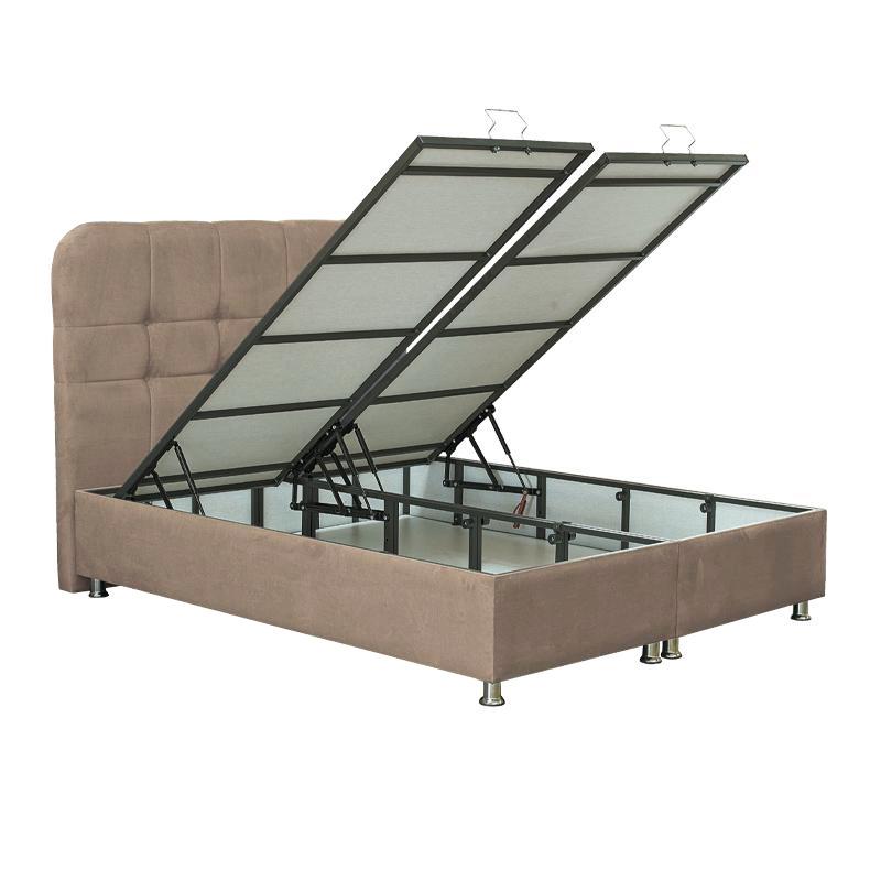 ΚΡΕΒΑΤΙ Natalie ΚΑΦΕ ΜΕ ΑΠΟΘ ΧΩΡΟ 212x162x120 ΓΙΑ ΣΤΡΩΜΑ 160x200εκ - Image 3