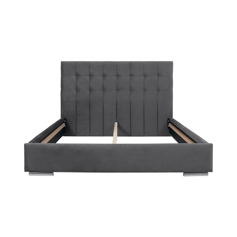 ΚΡΕΒΑΤΙ "New Cagliari" ΓΚΡΙ ΧΡΩΜΑ 129x214x115εκ (120x200) - Image 3