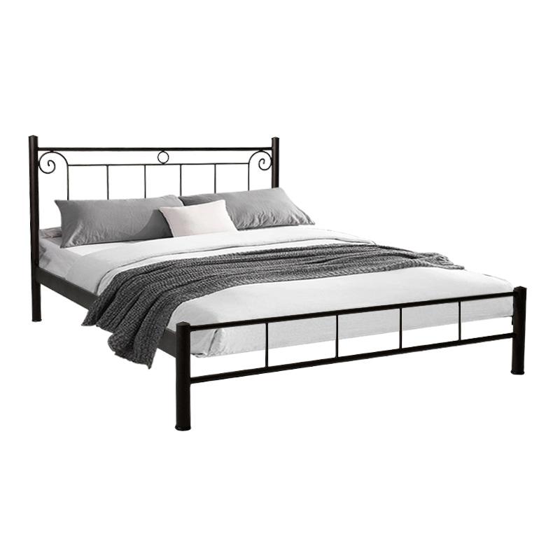 ΚΡΕΒΑΤΙ ΣΙΔΕΡΕΝΙΟ Valery ΚΑΦΕ ΧΡΩΜΑ 170x210x99εκ (160x200εκ)