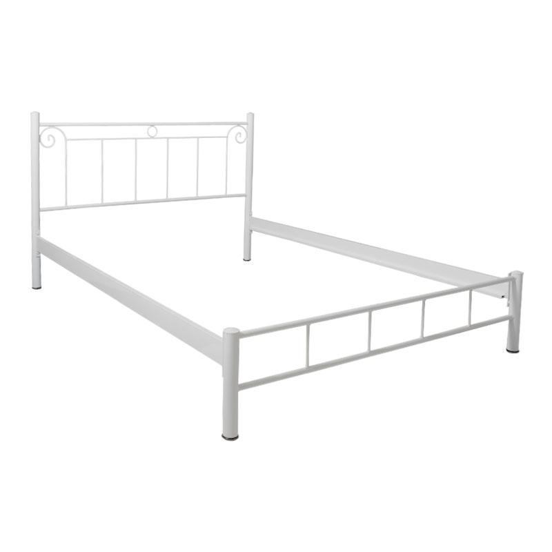 ΚΡΕΒΑΤΙ ΣΙΔΕΡΕΝΙΟ Valery ΛΕΥΚΟ ΧΡΩΜΑ 160x210x99εκ (150x200εκ) - Image 3