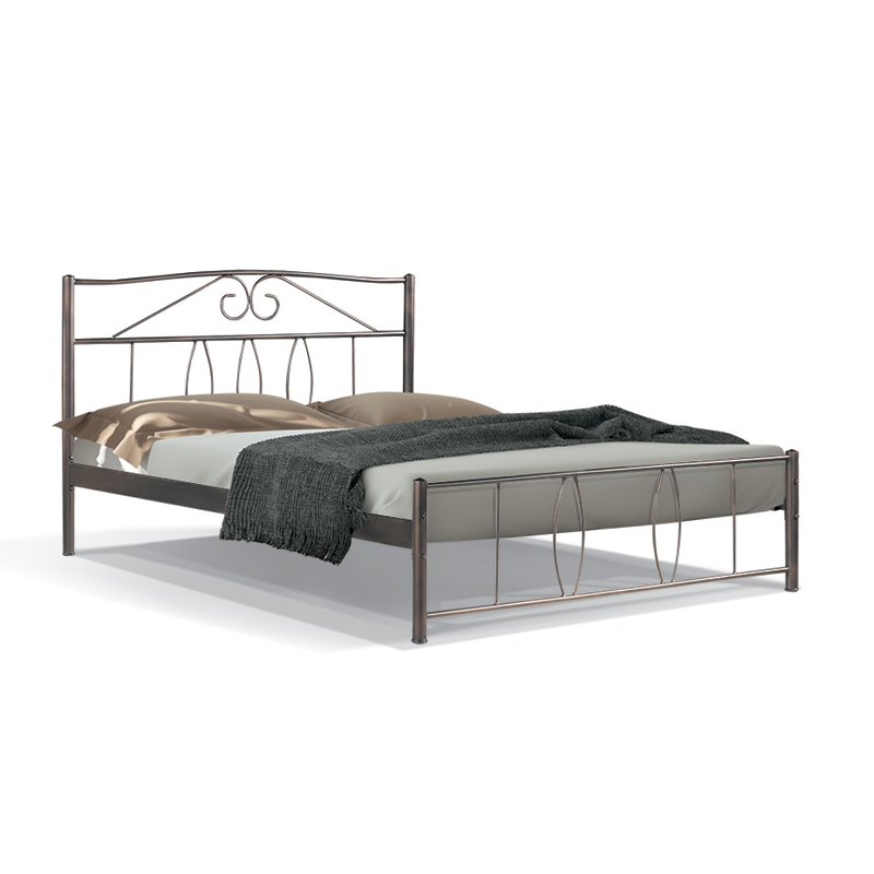 ΚΡΕΒΑΤΙ ΣΙΔΕΡΕΝΙΟ Blanc ΚΑΦΕ 150x200εκ