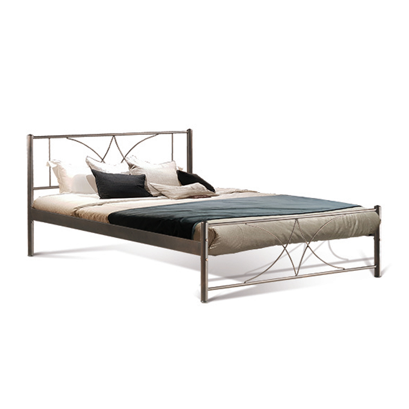 ΚΡΕΒΑΤΙ ΣΙΔΕΡΕΝΙΟ DIAGORAS ΚΑΦΕ 110x200εκ