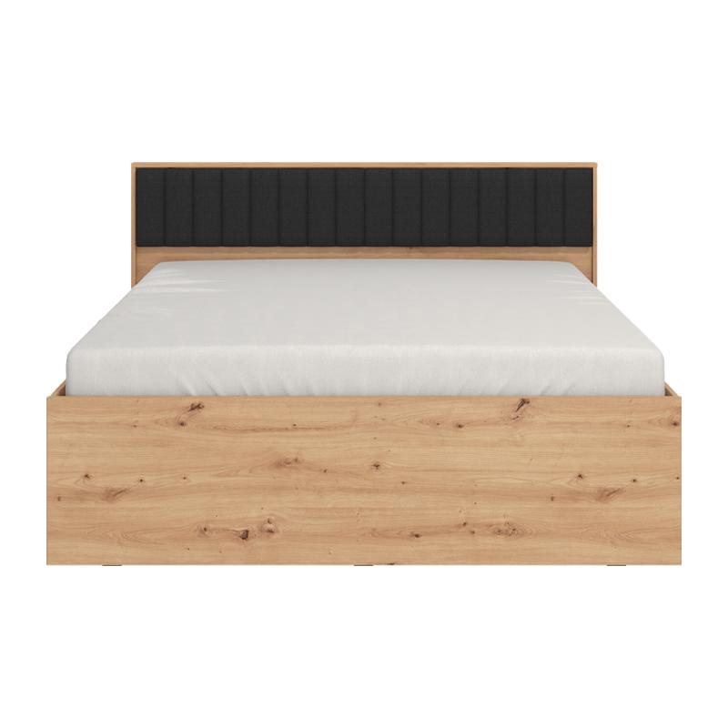 ΚΡΕΒΑΤΙ VARADERO 160 ARTISAN OAK-ΜΑΥΡΟ 175x206x92εκ - Image 3