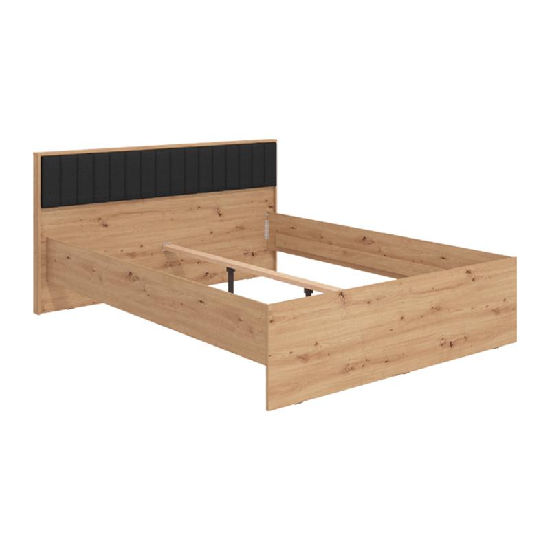 ΚΡΕΒΑΤΙ VARADERO 160 ARTISAN OAK-ΜΑΥΡΟ 175x206x92εκ - Image 4