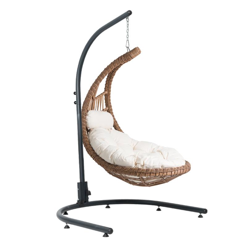 ΚΡΕΜΑΣΤΗ ΜΕΤΑΛΛΙΚΗ ΠΟΛΥΘΡΟΝΑ-ΦΩΛΙΑ "Sarika" ΚΑΦΕ ΧΡΩΜΑ 121x147x200εκ