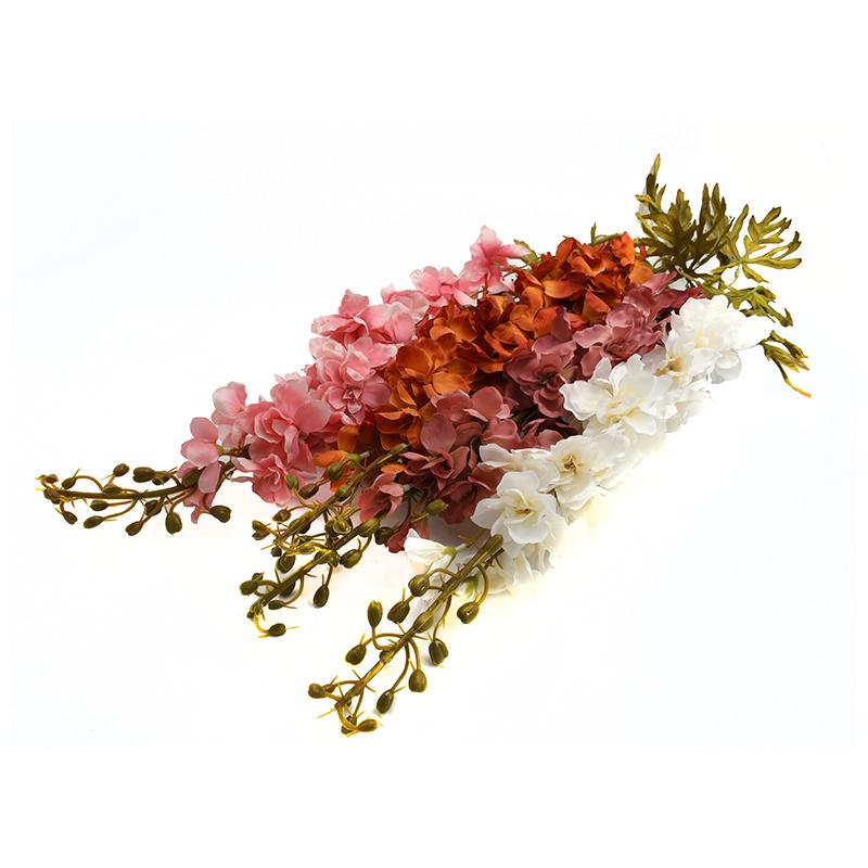 ΛΟΥΛΟΥΔΙ Delphinium 1/4 ΛΕΥΚΟ-ΚΑΦΕ-ΠΟΡΤΟΚΑΛΙ-ΡΟΖ. 153εκ