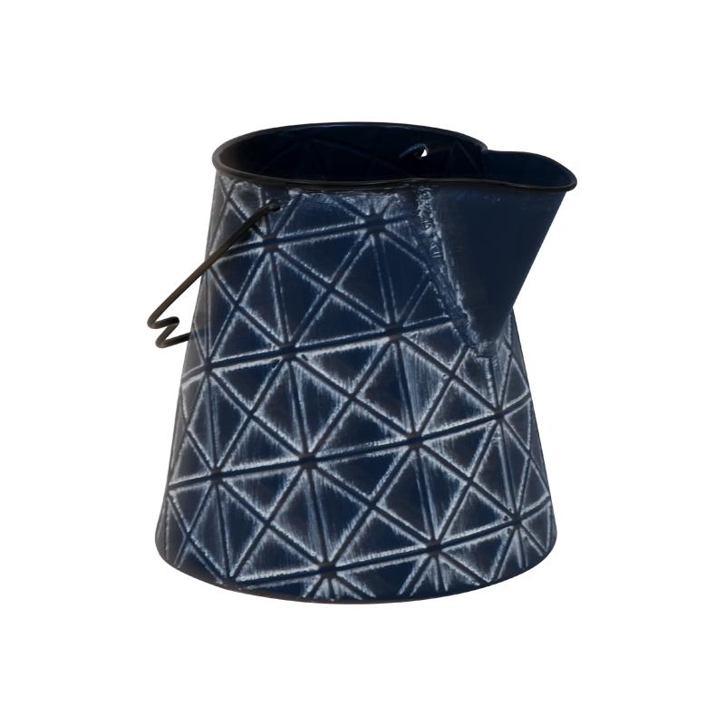 ΜΕΤΑΛΛΙΚΗ ΔΙΑΚΟΣΜΗΤΙΚΗ ΚΑΝΑΤΑ ΜΠΛΕ ΧΡΩΜΑ 17,5x19,5x17,5εκ sls