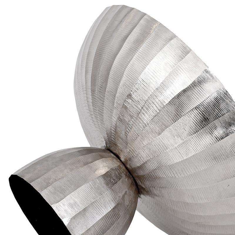 ΜΕΤΑΛΛΙΚΗ ΔΙΑΚΟΣΜΗΤΙΚΗ ΚΟΥΠ FL15048 ΝΙΚΕΛ ΧΡΩΜΑ 21x12εκ - Image 3