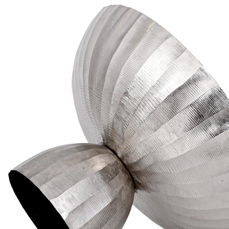 ΜΕΤΑΛΛΙΚΗ ΔΙΑΚΟΣΜΗΤΙΚΗ ΚΟΥΠ FL15048 ΝΙΚΕΛ ΧΡΩΜΑ 27x17εκ - Image 3