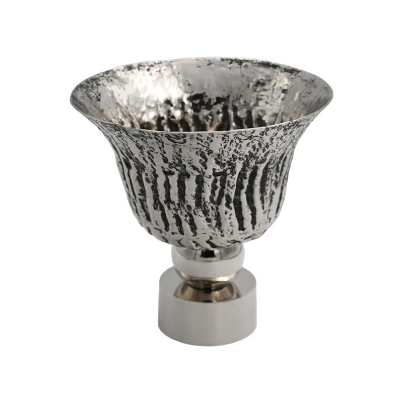 ΜΕΤΑΛΛΙΚΗ ΔΙΑΚΟΣΜΗΤΙΚΗ ΚΟΥΠ FL7825 ΑΣΗΜΙ ΧΡΩΜΑ 27x27εκ