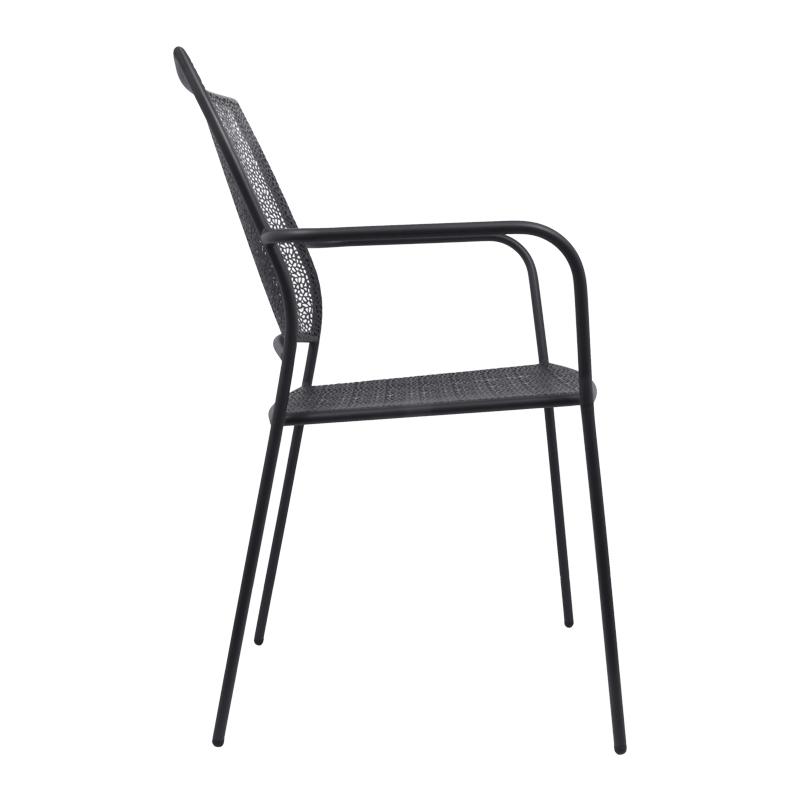 ΜΕΤΑΛΛΙΚΗ ΚΑΡΕΚΛΑ ΕΞΟΧΗΣ ΓΚΡΙ 88801 56x56x89εκ - Image 3