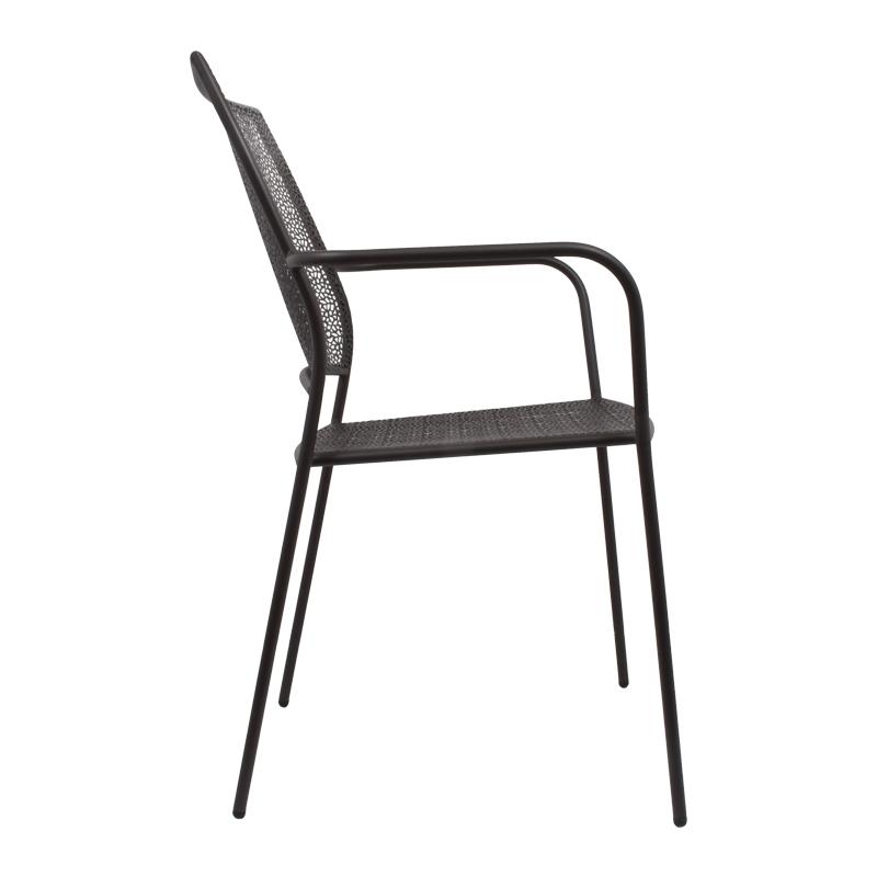 ΜΕΤΑΛΛΙΚΗ ΚΑΡΕΚΛΑ ΕΞΟΧΗΣ ΚΑΦΕ 88801 56x56x89εκ - Image 3