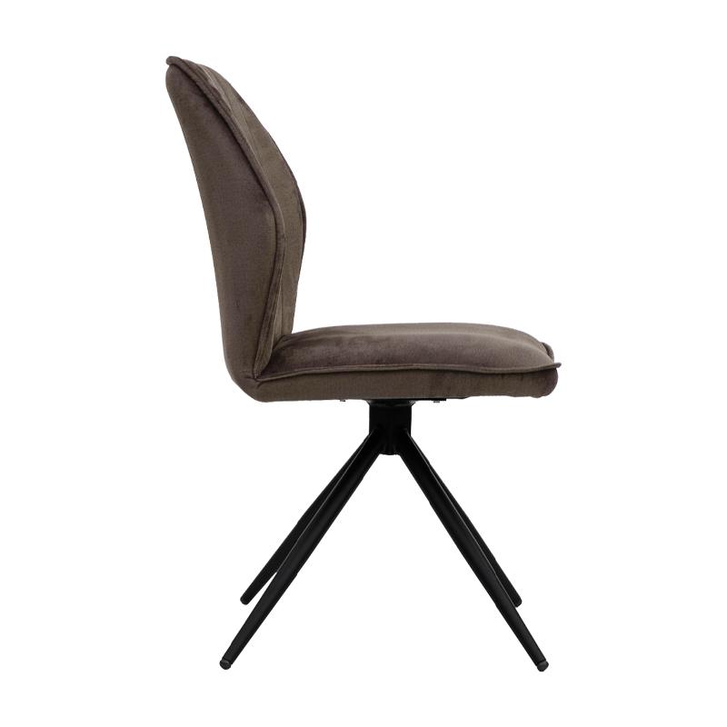 ΜΕΤΑΛΛΙΚΗ ΚΑΡΕΚΛΑ ΤΡΑΠΕΖΑΡΙΑΣ Arleta ΚΑΦΕ ΧΡΩΜΑ 52x46x91εκ - Image 3