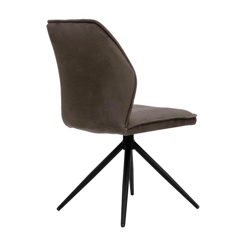 ΜΕΤΑΛΛΙΚΗ ΚΑΡΕΚΛΑ ΤΡΑΠΕΖΑΡΙΑΣ Arleta ΚΑΦΕ ΧΡΩΜΑ 52x46x91εκ - Image 4