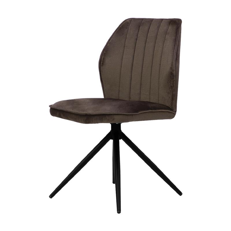 ΜΕΤΑΛΛΙΚΗ ΚΑΡΕΚΛΑ ΤΡΑΠΕΖΑΡΙΑΣ Arleta ΚΑΦΕ ΧΡΩΜΑ 52x46x91εκ - Image 8