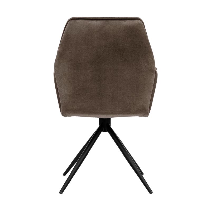 ΜΕΤΑΛΛΙΚΗ ΚΑΡΕΚΛΑ ΤΡΑΠΕΖΑΡΙΑΣ Dorothee ΚΑΦΕ ΧΡΩΜΑ 58x46x91εκ - Image 5