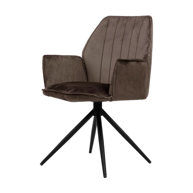 ΜΕΤΑΛΛΙΚΗ ΚΑΡΕΚΛΑ ΤΡΑΠΕΖΑΡΙΑΣ Dorothee ΚΑΦΕ ΧΡΩΜΑ 58x46x91εκ - Image 8