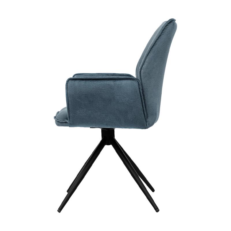 ΜΕΤΑΛΛΙΚΗ ΚΑΡΕΚΛΑ ΤΡΑΠΕΖΑΡΙΑΣ Dorothee ΣΙΕΛ ΧΡΩΜΑ 58x46x91εκ - Image 6