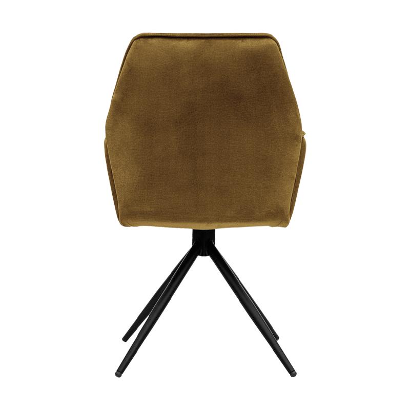 ΜΕΤΑΛΛΙΚΗ ΚΑΡΕΚΛΑ ΤΡΑΠΕΖΑΡΙΑΣ Dorothee ΩΧΡΑ ΧΡΩΜΑ 58x46x91εκ - Image 5