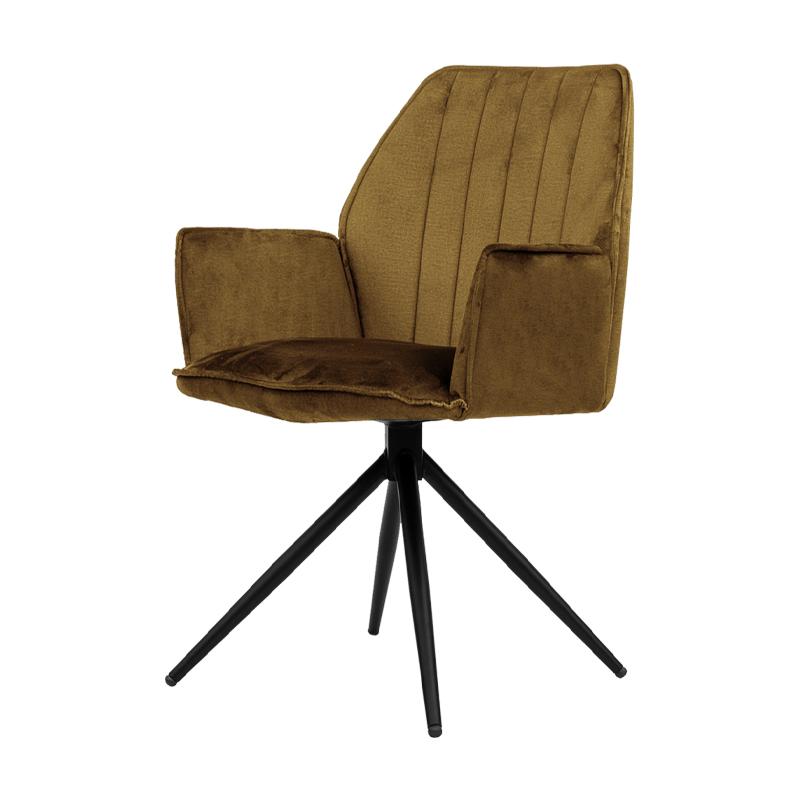 ΜΕΤΑΛΛΙΚΗ ΚΑΡΕΚΛΑ ΤΡΑΠΕΖΑΡΙΑΣ Dorothee ΩΧΡΑ ΧΡΩΜΑ 58x46x91εκ - Image 7