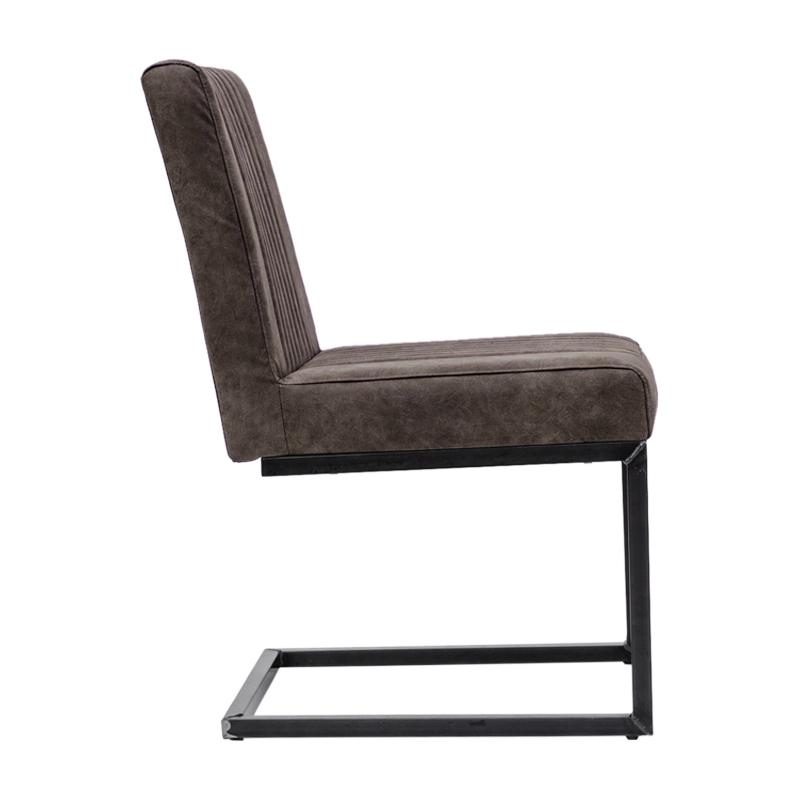 ΜΕΤΑΛΛΙΚΗ ΚΑΡΕΚΛΑ ΤΡΑΠΕΖΑΡΙΑΣ Evita ΚΑΦΕ ΧΡΩΜΑ 50x47x85εκ - Image 3