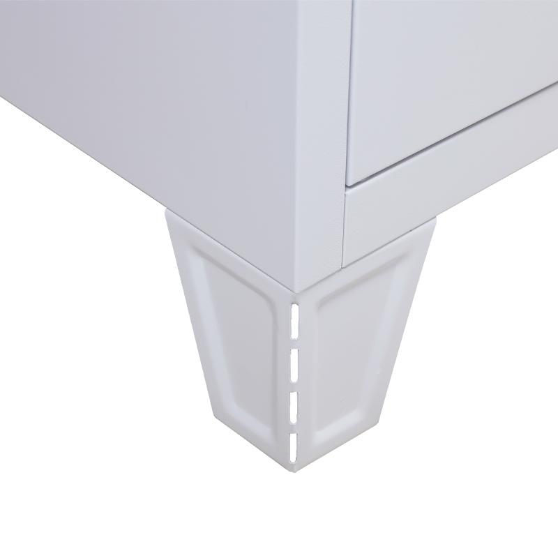 ΜΕΤΑΛΛΙΚΗ ΝΤΟΥΛΑΠΑ Everet ΛΕΥΚΟ ΧΡΩΜΑ 90x40x190εκ - Image 7