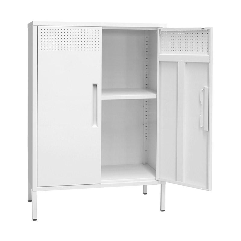 ΜΕΤΑΛΛΙΚΗ ΝΤΟΥΛΑΠΑ Mabel ΛΕΥΚΟ ΧΡΩΜΑ 70x35x100εκ - Image 4