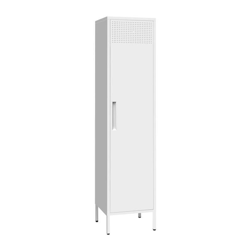 ΜΕΤΑΛΛΙΚΗ ΝΤΟΥΛΑΠΑ Nora ΛΕΥΚΟ ΧΡΩΜΑ 40x35x170εκ
