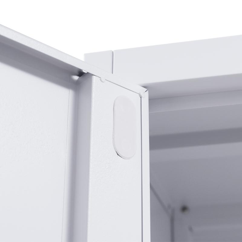 ΜΕΤΑΛΛΙΚΗ ΝΤΟΥΛΑΠΑ Valja ΛΕΥΚΟ ΧΡΩΜΑ 90x45x190εκ - Image 6