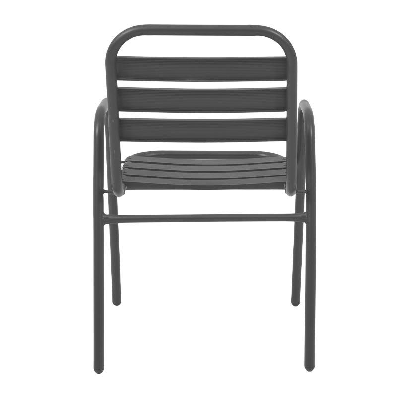 ΜΕΤΑΛΛΙΚΗ ΠΟΛΥΘΡΟΝΑ ΚΗΠΟΥ 004 ΓΚΡΙ 53x58x78εκ - Image 5