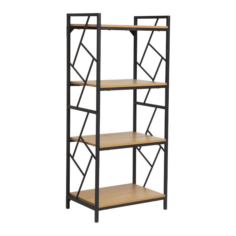 ΜΕΤΑΛΛΙΚΗ ΡΑΦΙΕΡΑ ΜΕ 4 ΡΑΦΙΑ FL1617 SONOMA ΧΡΩΜΑ 60x40x140εκ