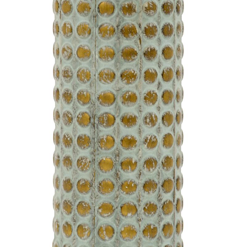 ΜΕΤΑΛΛΙΚΟ ΒΑΖΟ ΔΑΠΕΔΟΥ FL035 ΒΕΡΑΜΑΝ - ΧΡΥΣΟ ΧΡΩΜΑ 15x87εκ - Image 3