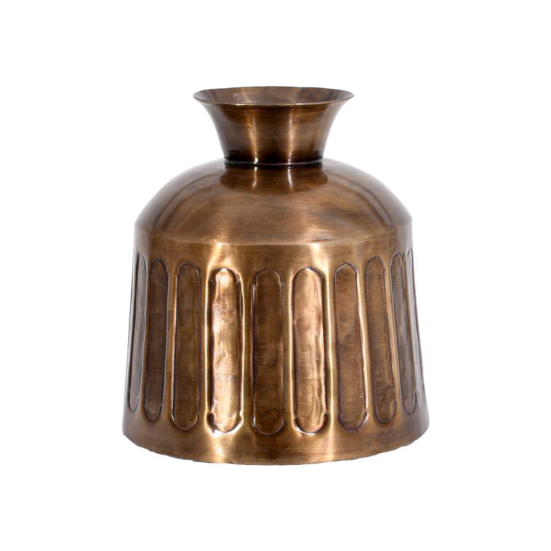 ΜΕΤΑΛΛΙΚΟ ΒΑΖΟ FL25042 ΜΠΡΟΝΖΕ ΧΡΩΜΑ 15x16εκ