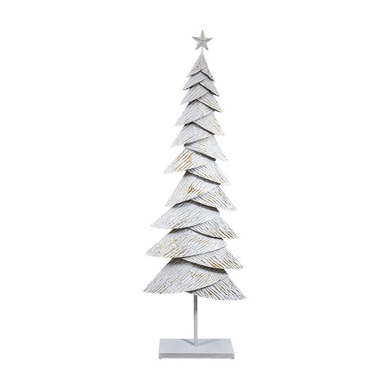 ΜΕΤΑΛΛΙΚΟ ΧΡΙΣΤΟΥΓΕΝΝΙΑΤΙΚΟ ΔΕΝΤΡΟ FL674 ΛΕΥΚΟ-ΜΠΕΖ ΧΡΩΜΑ 85x24x249