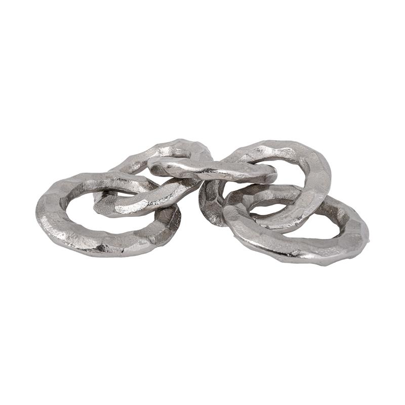 ΜΕΤΑΛΛΙΚΟ ΔΙΑΚΟΣΜΗΤΙΚΟ Chain ΝΙΚΕΛ ΧΡΩΜΑ 10x10x34εκ - Image 3