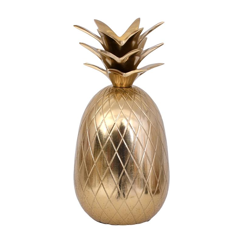 ΜΕΤΑΛΛΙΚΟ ΔΙΑΚΟΣΜΗΤΙΚΟ Pineapple ΧΡΥΣΟ ΧΡΩΜΑ 10x10x21εκ