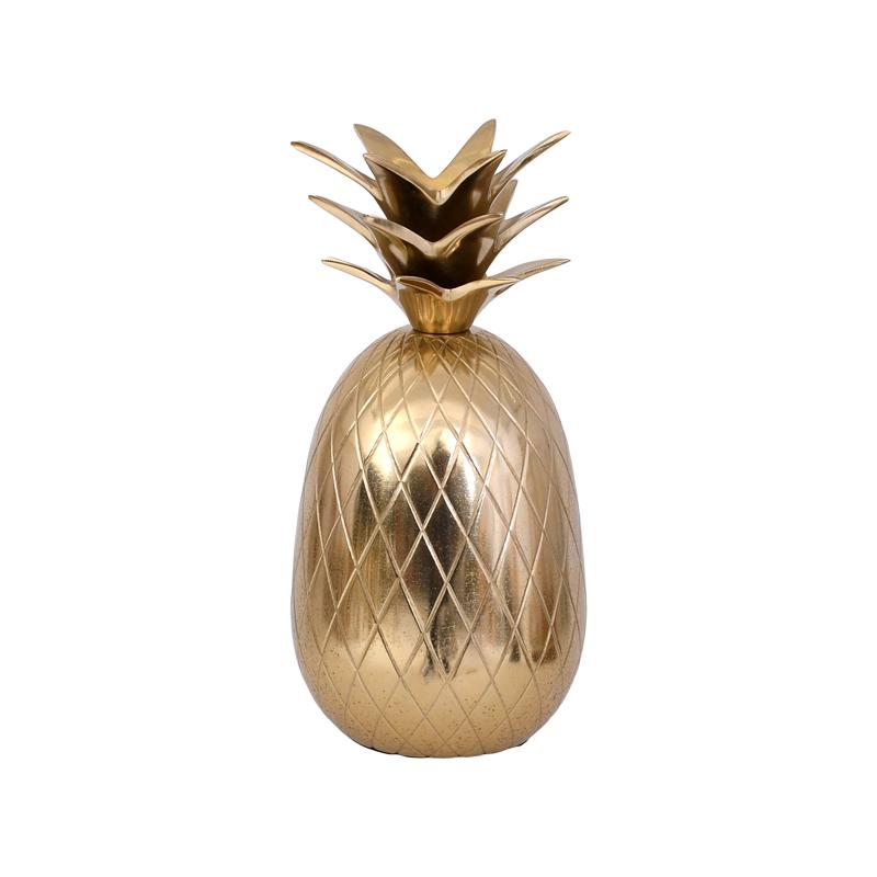 ΜΕΤΑΛΛΙΚΟ ΔΙΑΚΟΣΜΗΤΙΚΟ Pineapple ΧΡΥΣΟ ΧΡΩΜΑ 9x9x17εκ