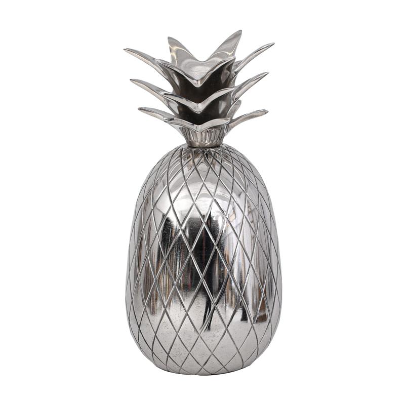 ΜΕΤΑΛΛΙΚΟ ΔΙΑΚΟΣΜΗΤΙΚΟ Pineapple ΝΙΚΕΛ ΧΡΩΜΑ 10x10x21εκ