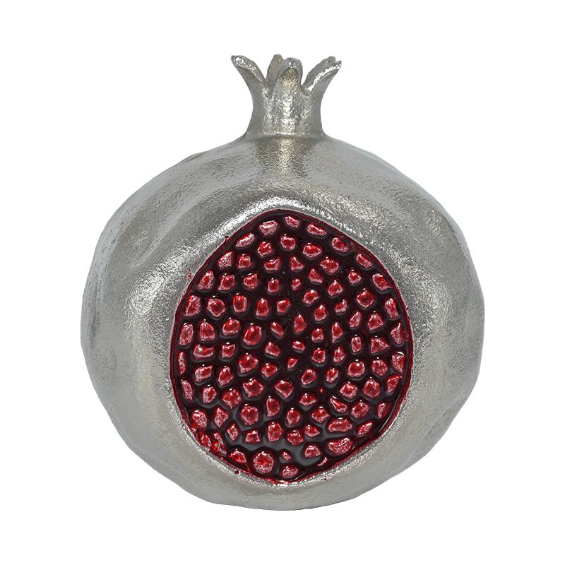 ΜΕΤΑΛΛΙΚΟ ΔΙΑΚΟΣΜΗΤΙΚΟ ΡΟΔΙ Pomegranate ΝΙΚΕΛ-ΚΟΚΚΙΝΟ ΧΡΩΜΑ 15x13x16εκ
