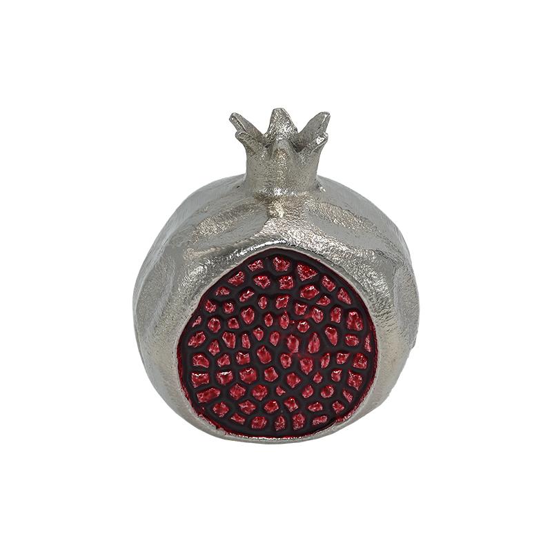 ΜΕΤΑΛΛΙΚΟ ΔΙΑΚΟΣΜΗΤΙΚΟ ΡΟΔΙ Pomegranate ΝΙΚΕΛ-ΚΟΚΚΙΝΟ ΧΡΩΜΑ 8x10x11εκ