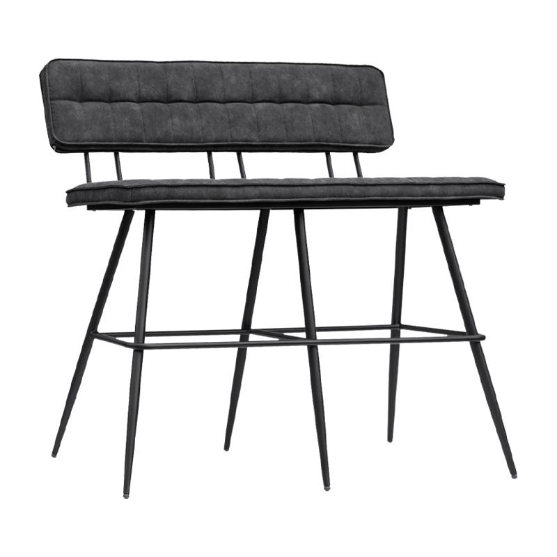 ΜΕΤΑΛΛΙΚΟ ΔΙΠΛΟ ΣΚΑΜΠΟ ΜΠΑΡ Antela ΓΚΡΙ ΧΡΩΜΑ 120x40x120εκ