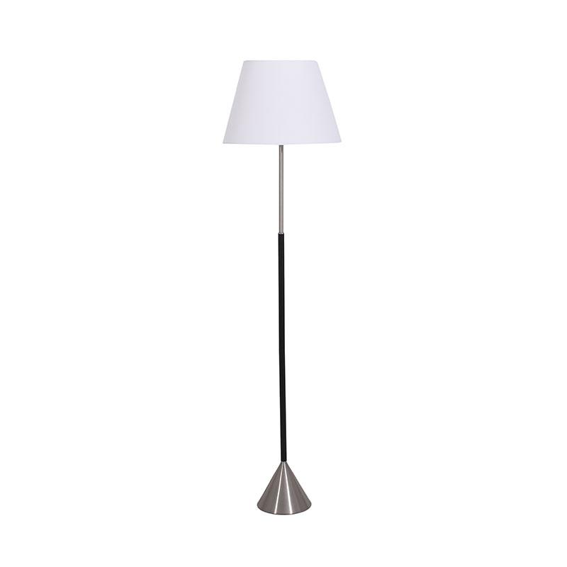 ΜΕΤΑΛΛΙΚΟ ΦΩΤΙΣΤΙΚΟ ΔΑΠΕΔΟΥ FL4049 ΛΕΥΚΟ ΚΑΠΕΛΟ ΜΕ ΑΣΗΜΙ-ΜΑΥΡH ΒΑΣΗ 35x152εκ E27