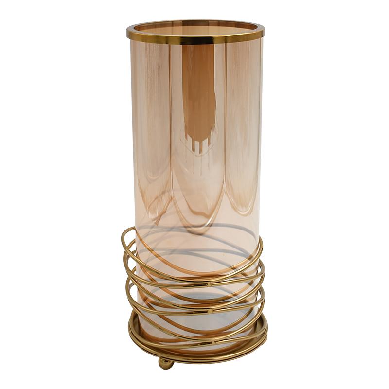 ΜΕΤΑΛΛΙΚΟ ΚΗΡΟΠΗΓΙΟ FL8362 ΜΠΡΟΝΖΕ ΧΡΩΜΑ 14x14x32εκ