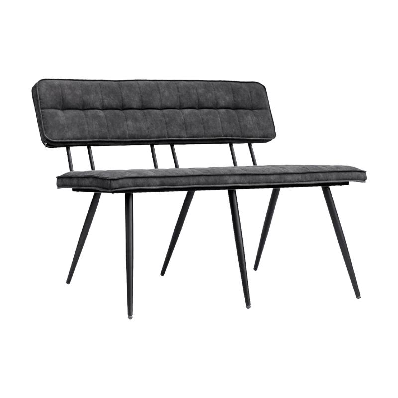 ΜΕΤΑΛΛΙΚΟ ΠΑΓΚΑΚΙ Antela ΓΚΡΙ ΧΡΩΜΑ 120x40x78εκ