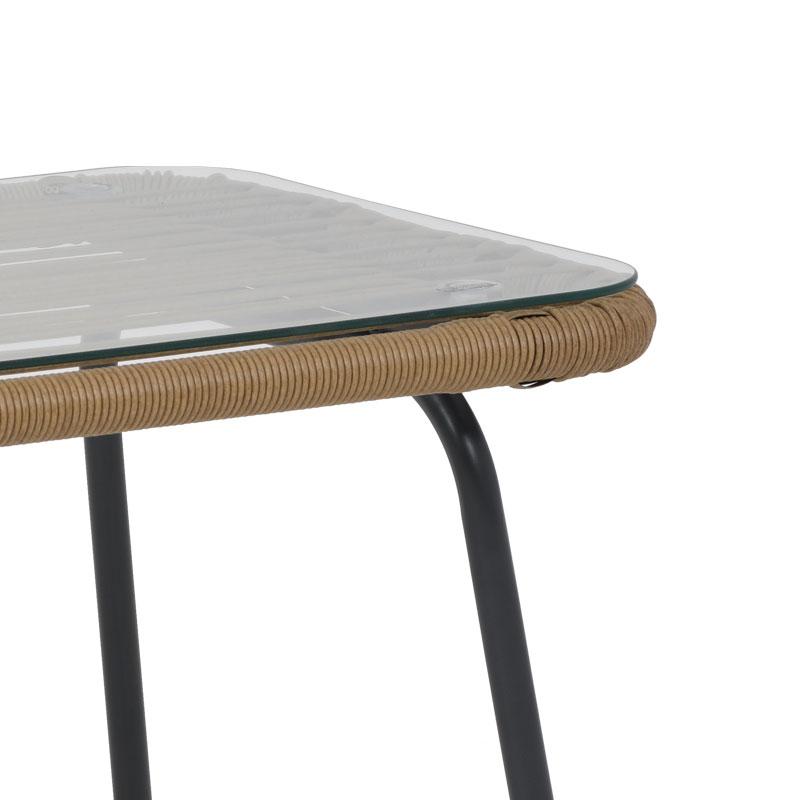 ΜΕΤΑΛΛΙΚΟ ΣΕΤ ΚΗΠΟΥ 4 ΤΜΧ 2133 ΓΚΡΙ 124x62x77εκ - Image 7