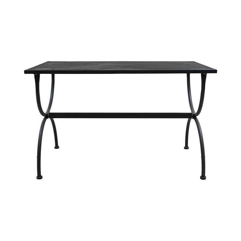 ΜΕΤΑΛΛΙΚΟ ΤΡΑΠΕΖΙ ΕΞΟΧΗΣ 191025 ΓΚΡΙ ΧΡΩΜΑ 140x80x72εκ - Image 3