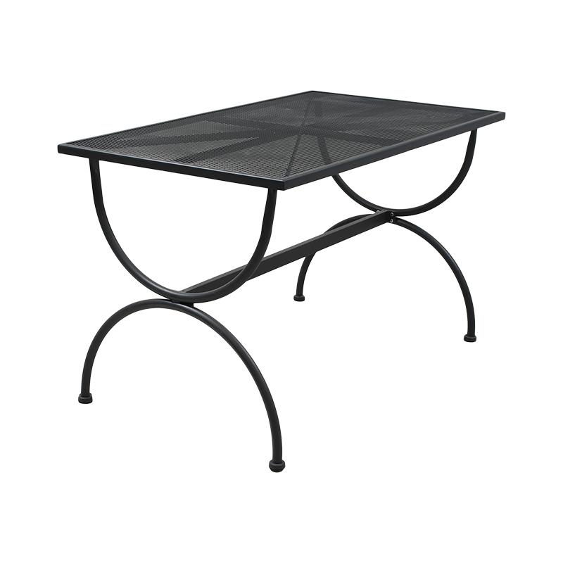 ΜΕΤΑΛΛΙΚΟ ΤΡΑΠΕΖΙ ΕΞΟΧΗΣ 191025 ΓΚΡΙ ΧΡΩΜΑ 140x80x72εκ - Image 4