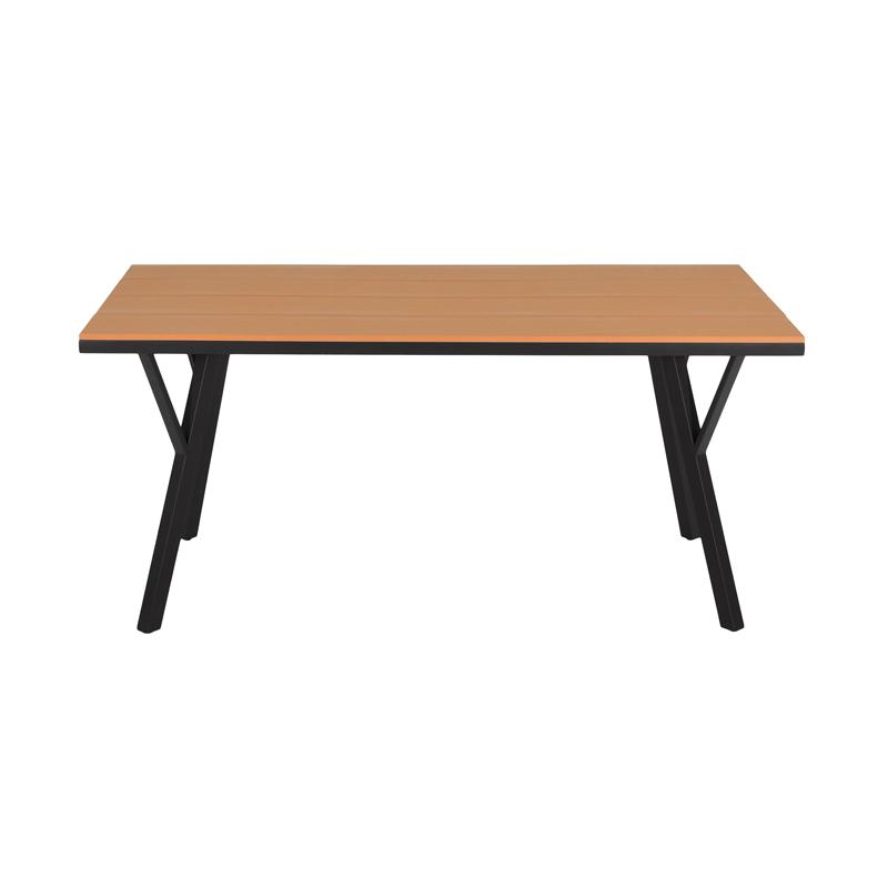 ΜΕΤΑΛΛΙΚΟ ΤΡΑΠΕΖΙ ΚΗΠΟΥ FL6514 ΜΕ ΕΠΙΦΑΝΕΙΑ POLYWOOD ΧΡΩΜΑ ΓΚΡΙ 160x91x72εκ s.of - Image 3