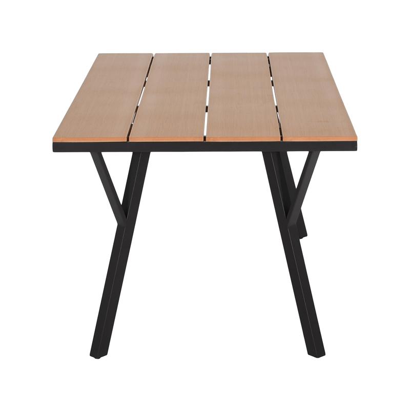 ΜΕΤΑΛΛΙΚΟ ΤΡΑΠΕΖΙ ΚΗΠΟΥ FL6514 ΜΕ ΕΠΙΦΑΝΕΙΑ POLYWOOD ΧΡΩΜΑ ΓΚΡΙ 160x91x72εκ s.of - Image 5