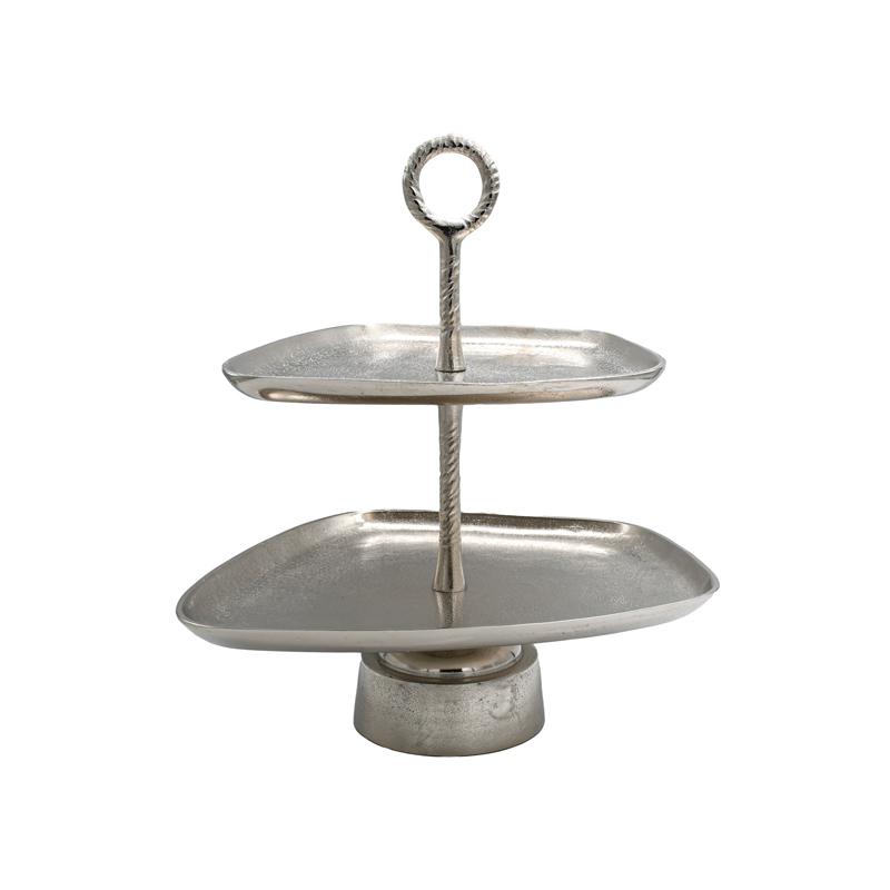 ΜΕΤΑΛΛΙΚΟΣ ΔΙΑΚΟΣΜΗΤΙΚΟΣ ΔΙΩΡΟΦΟΣ ΔΙΣΚΟΣ FL11395 ΑΣΗΜΙ ΧΡΩΜΑ 42x35x45εκ